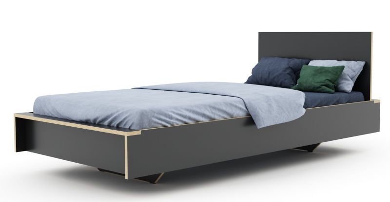 Headboard for Flai bed anthracite Müller Möbelwerkstätten